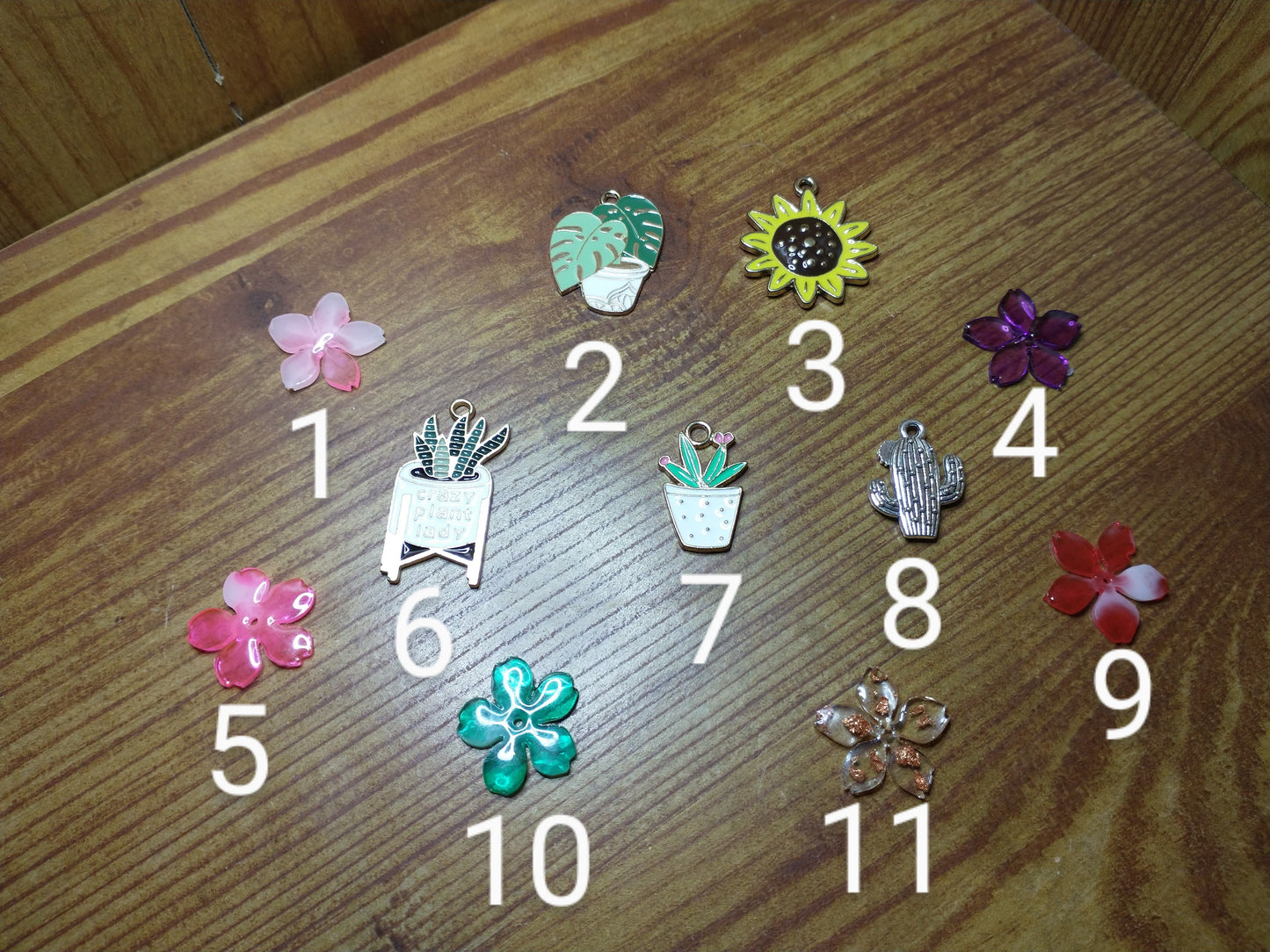 Flower charms