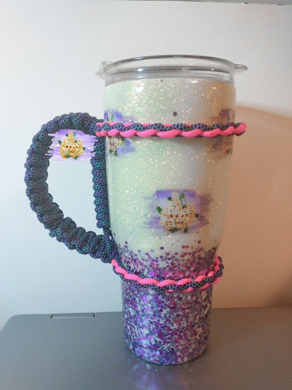Paracord tumbler handle