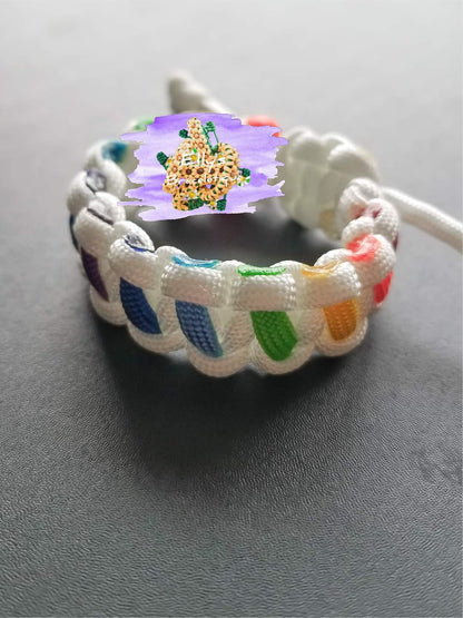 Paracord Rainbow bracelet