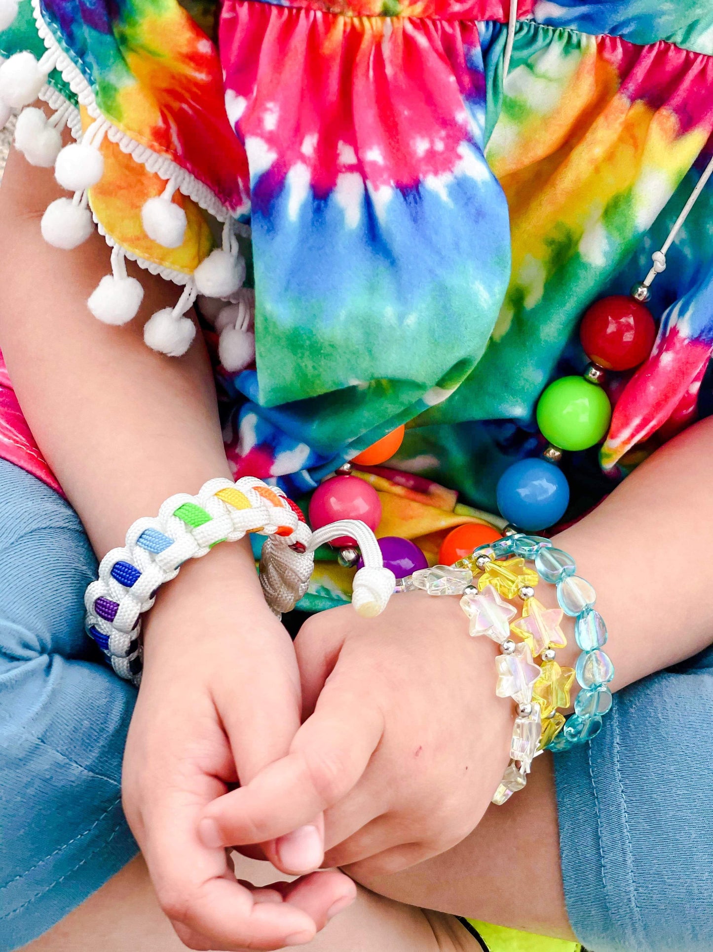 Paracord Rainbow bracelet